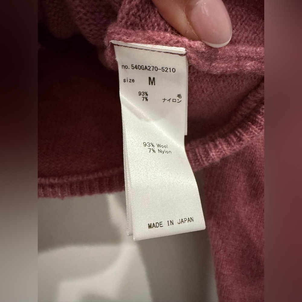 Moussy mauve cropped cardigan, size M - Picture 3 of 4